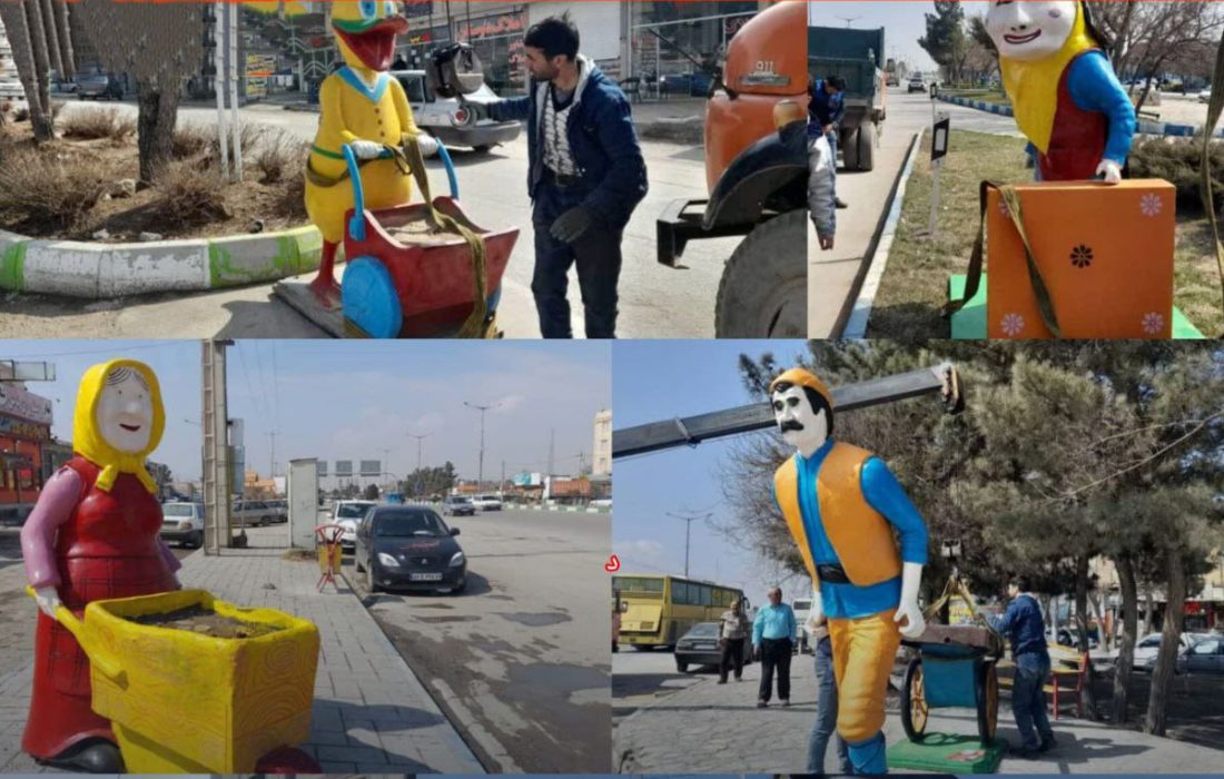نصب ۶۲ المان در قوچان