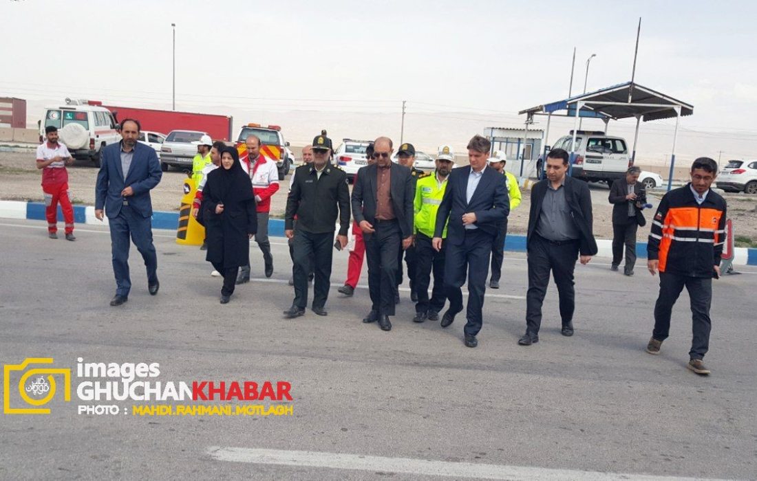 گزارش تصویری از بازدید معاون عمرانی استانداری خراسان رضوی از محور مواصلاتی شهرستان قوچان